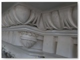 05 A close-up shot of the same ornamental plasterwork high up at ceiling level