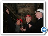 14 Bishop Colm and Project Manager Joan O'Connor and Architect Aidan Kavang survey the Cathedral