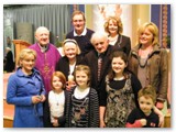 14 Margaret and Jimmy McLoughlin who celebrate 50 years of marriage with family members and Bishop Colm