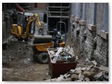 02 This is then loaded into a mini-dumper
