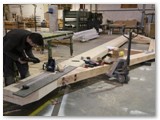 02 Working on the roof trusses that will span the nave of the Cathedral