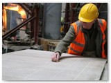 03 Thomas Glendon draws a silhouette of the proposed baptismal font
