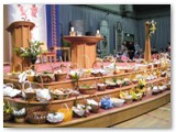 04 Baskets of food on the steps of the sanctuary