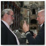 04 Longford Town Fire Station Officer Pauric Cullen (r) talking to Peter Cox of Carrig Conservation