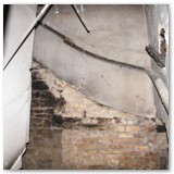 04 Only the banister remains in the choir gallery staircase