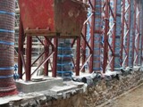 04 The earth is removed from inside the Cathedral by use of the tower crane now dominating the town skyline