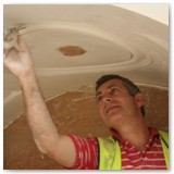 05 Completing the ceiling of the arch that sits over the half-moon windows high up in the Cathedral