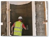 06 A more recent photo with the alcove being plastered