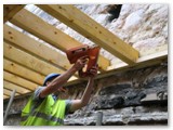 06 Drilling the wood into place