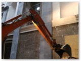 07 The digger - dumper combination is more efficient for spoil removal than using the skip and tower crane