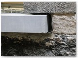 08 A close-up of the external side of the windowsill