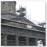 08 The scaffolding covers the front of the Cathedral entirely