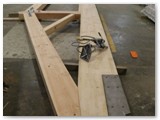 11 A roof truss completed and ready for installation