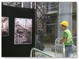 11 A worker surveys what it was all like before restoration began