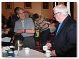 11 Deep in conversation at the refreshments afterwards