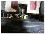 11 Keeping an eye on the plumb-line to make sure its in the exact position required