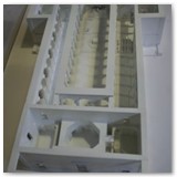 11 Overview of the 3D model with proposed internal layout faintly visible