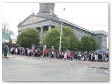12 The procession entering St Mel's College before the Saturday evening Vigil Mass