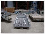 13 The pilasters are hollow on one side. They are built onto the stone substrate in a manner akin to a crown on a tooth