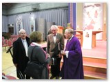 16 Members of St Joseph's Choir chatting to Bishop Colm afterwards