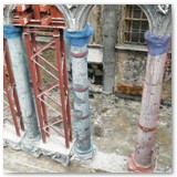 17 The steel supports in the arch on the left have been extended to the remaining arches in August - September 2011