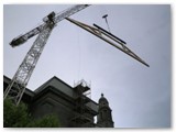 17 The truss rises skyward