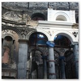 17 Trial plaster work above the sanctuary area just outside the semi-circular apse