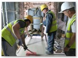 20 Later on the capital stone which sits at the very top of the pillar is wheeled into position