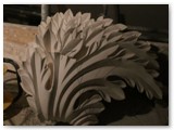 28 An artistic and intricate mould for the ceiling. The mould was designed from a photo of the original