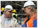 30 George chats to the training course co-ordinator Ursula Sweeney currently taking place at the EDI Centre, Longford